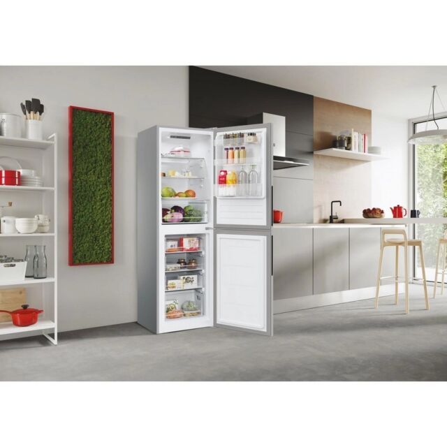 Hoover HVT3CLECKIHS-1 H300 54.5cm 50/50 Low Frost Fridge Freezer - Silver