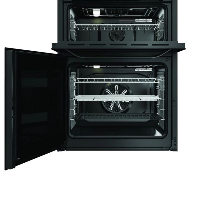 Hotpoint HDME6VDC2AB 60cm Double Oven Electric Cooker with Ceramic Hob - Black