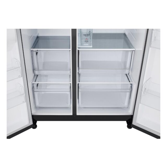 LG GSLC40EPPE 91.3cm 50/50 Frost Free American Fridge Freezer - Matte Black