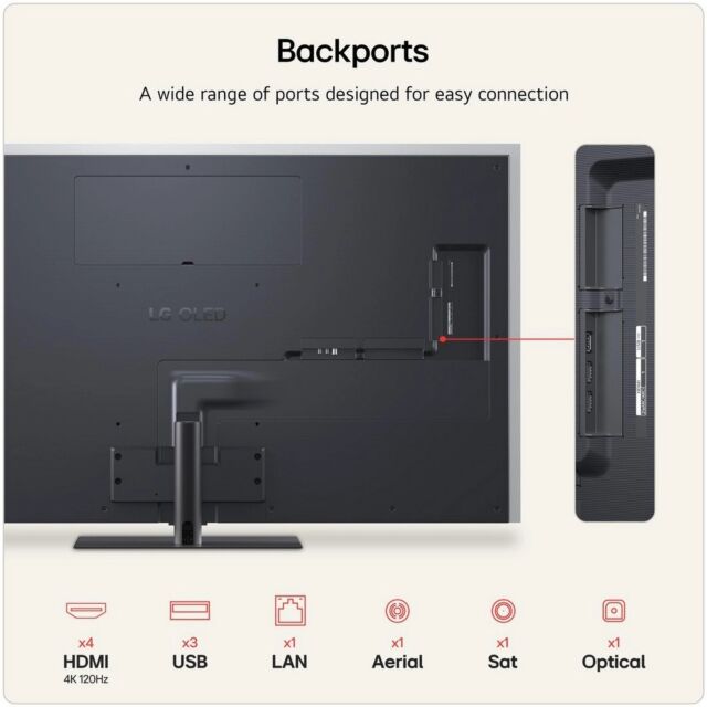 LG OLED65G66LS.AEK 65inch 4K OLED evo AI Stand version Smart TV