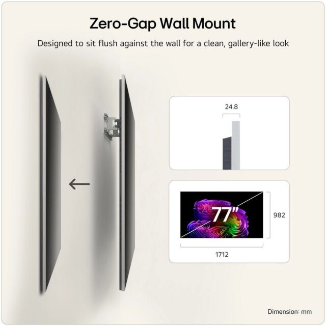 LG OLED77G64LW.AEK 77inch 4K OLED 4K Smart TV - Wall mount version