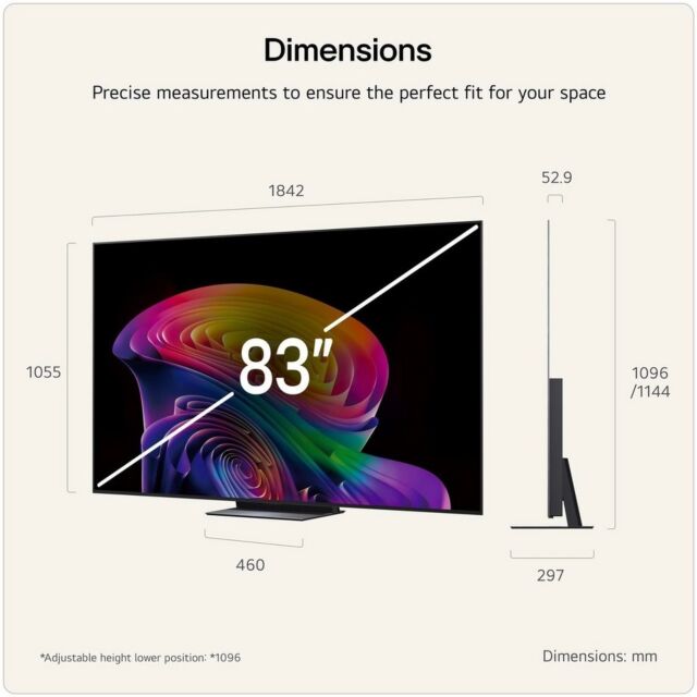 LG OLED83C66LB.AEK 83inch 4K OLED Smart TV