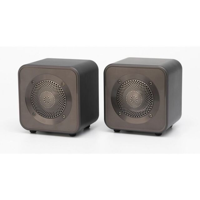Mitchell Acoustics USTREAM GO Pair Portable active stereo wireless Speakers - Gun Metal Grey