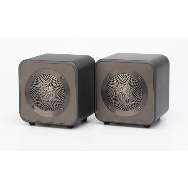 Mitchell Acoustics USTREAM GO Pair Portable active stereo wireless Speakers - Gun Metal Grey