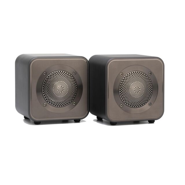 Mitchell Acoustics USTREAM GO Pair Portable active stereo wireless Speakers - Gun Metal Grey