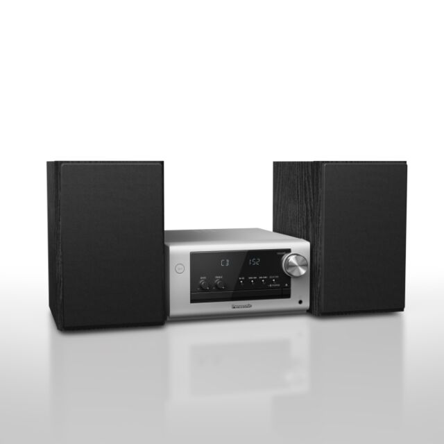 Panasonic SCPM702EBS CD Stereo System - Silver