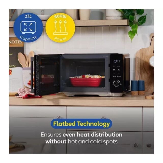 Russell Hobbs RHFM2365B 23L Flatbed Digital Microwave - Black