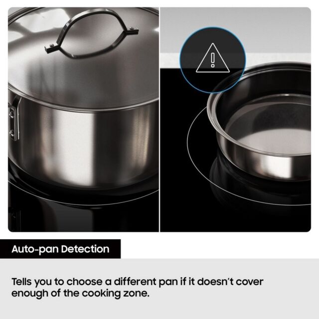 Samsung NZ85C6058FK/U1 Slim Fit 80Cm 5 Burner Induction Hob With Flex Zone Plus