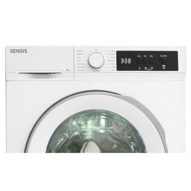 Sensis WMF01814AW 8kg 1400 Spin Washing Machine