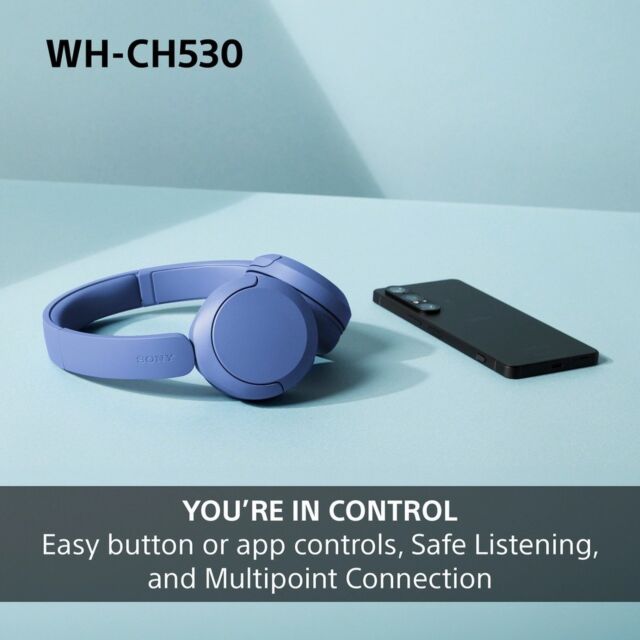 Sony WHCH530P.CE7 Wireless Over Ear Headphones - Pink