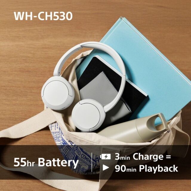 Sony WHCH530P.CE7 Wireless Over Ear Headphones - Pink