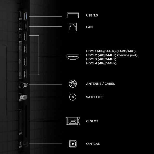 TCL 75C8L-UK 75inch 4K Ultra HD SQD-Mini LED Google TV