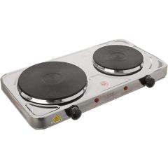 Lloytron E4203SS Kitchen Perfect Double Hotplate