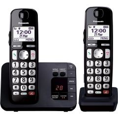Panasonic KXTGE822EB Double Handset Digital Cordless Phone 