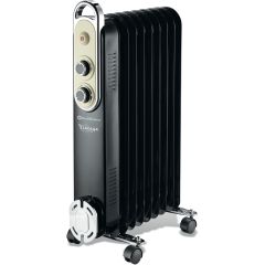 Rediffusion REDB14KBLKE Vintage Collection Oil Filled Heater