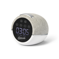 Roberts Radio ZENPLUSW WHITE Wellbeing Digital Alarm Clock Radio with sleep sounds and Bluetooth