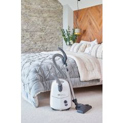 Sebo 92621CI Airbelt E1 Arctic Cylinder Vacuum Cleaner - White