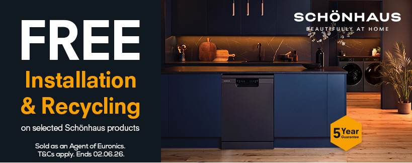 Get FREE installation and recycling with the exclusive Schonhaus range of home appliances at Colin M Smith