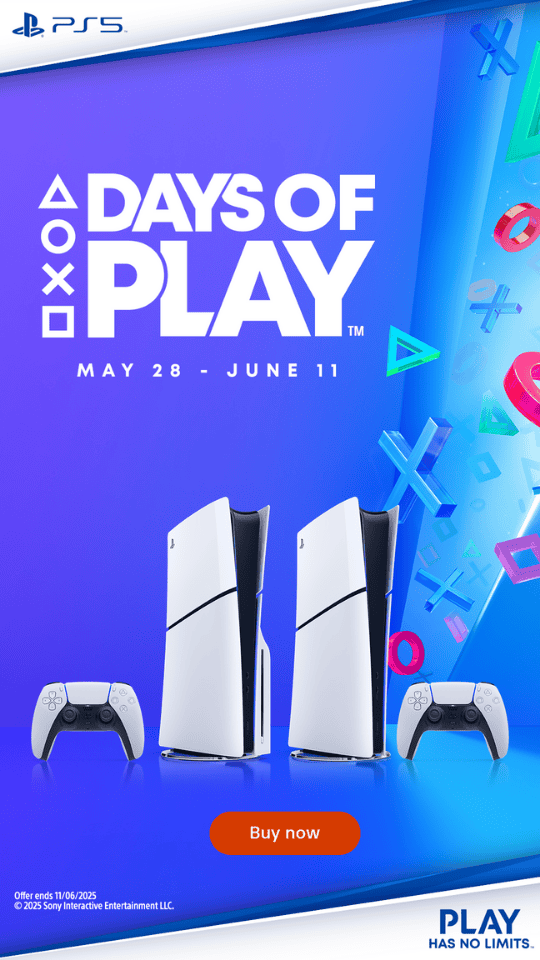Play more with Playstation 5 - Save more with Days of Play